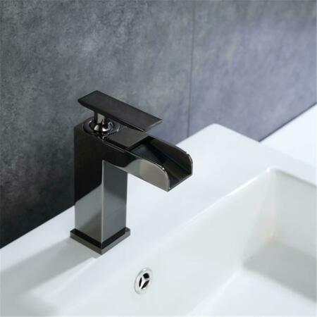 LEGION FURNITURE 7 x 4.33 x 1.96 in. UPC Faucet with Drain - Glossy Black ZY8001-GB